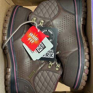 Women’s Skechers Mccoll Comp Toe Boot Brown Size 6